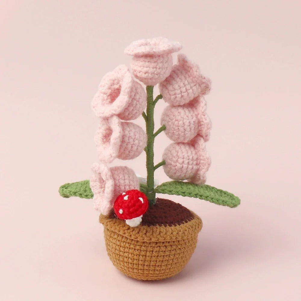 Handmade Crochet Flower Lamp